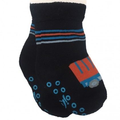 Baby Socks Half-Terry with ABS 3p blue green
