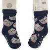 Baby Socks Half-Terry with ABS pink cats_1