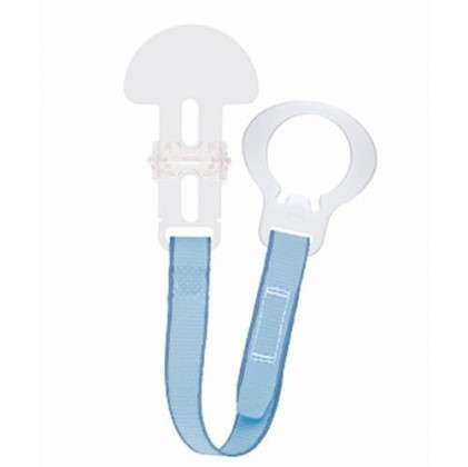 mam soother clip blue