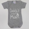 Baby Bodysuit underwear grey daddys litle man_1