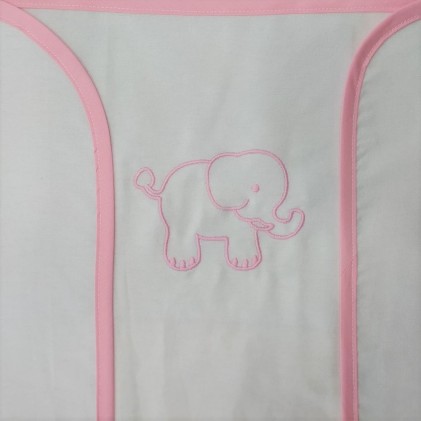 Πάνα Αγκαλιάς Φανελένια Ελέφαντας Ροζ