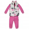 Baby set for girls in dark pink_1