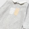 Baby bodysuit Gray Velour Bear & Bunny_3