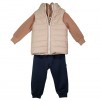 Children's Tracksuit With Camel Vest_1