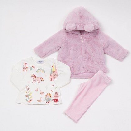 Trax Children's tracksuit for girls Pink dog