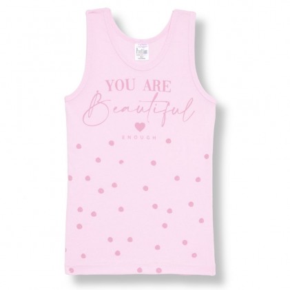 Sleeveless Girl Pink Butterfly T-Shirt