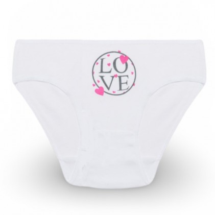 Children's Panties White Love