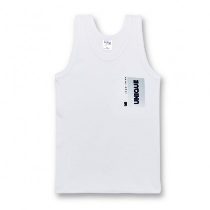 Sleeveless T-shirt for Boys White Unique