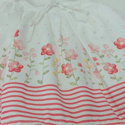 Βρεφικό Φόρεμα Λουλουδάκια Ροζ