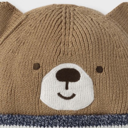 Brown Bear Hat With Gloves