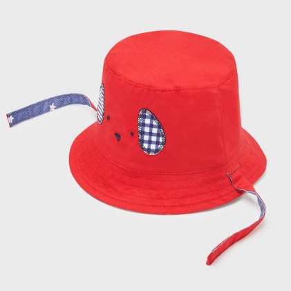 Βρεφικό Καπέλο Διπλής Όψης Κόκκινο