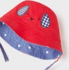 Βρεφικό Καπέλο Διπλής Όψης Κόκκινο_3