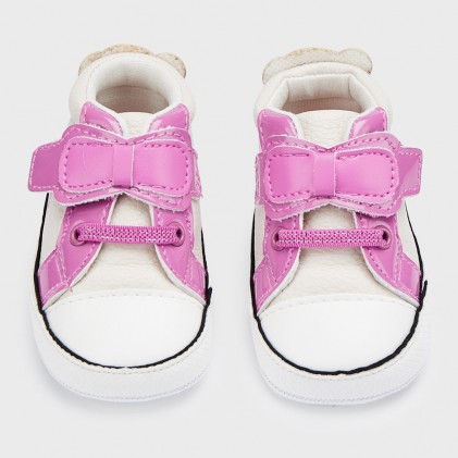 Βρεφικά Παπούτσια Sneakers Ροζ Φιογκάκι