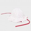 Καπέλο Βρεφικό Κορίτσια Διπλής όψης Κόκκινο Λευκό_1