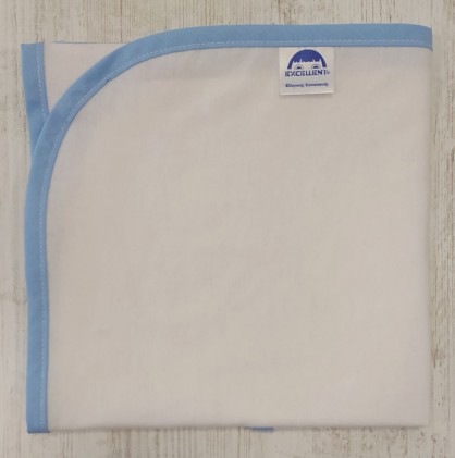 Waterproof Baby Mattress Cover White Blue 60x80