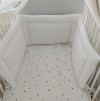 bumper for baby bed beige dots_1