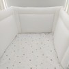 bumper for baby bed beige dots_2