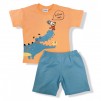 Children's Summer Clothing Set Gator Orange_1