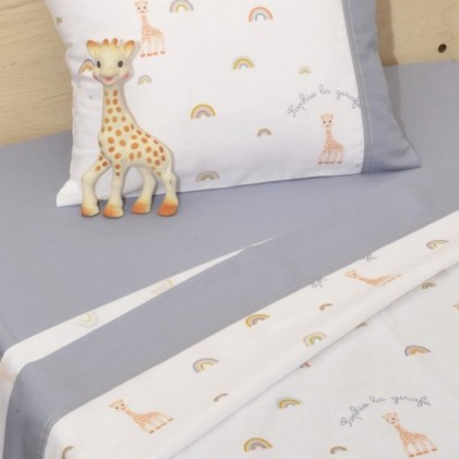 Σεντόνια Κούνιας Sophie La Girafe Blue