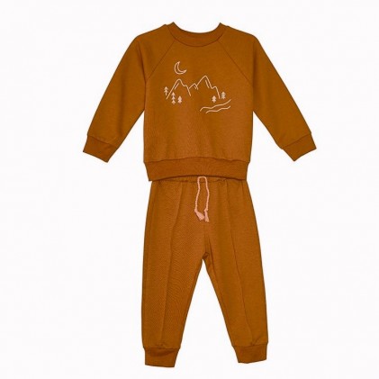 Baby Jumpsuit Jersey Dark brown