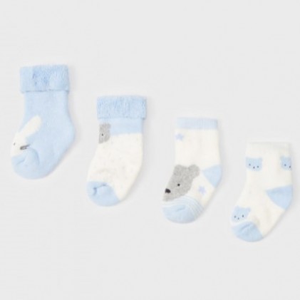 mayoral Socks for baby sky blue dogs