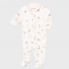 Baby bodysuit pink flowers_1