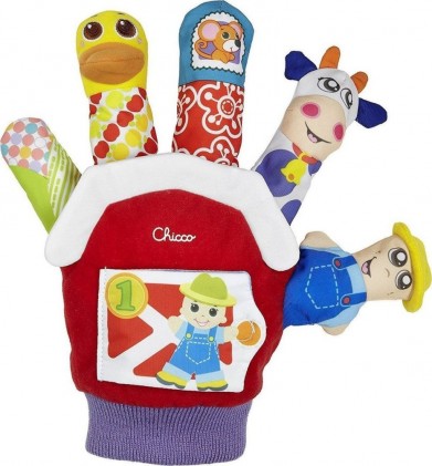 Chicco Farmyard Finger Puppet από Ύφασμα 3m+