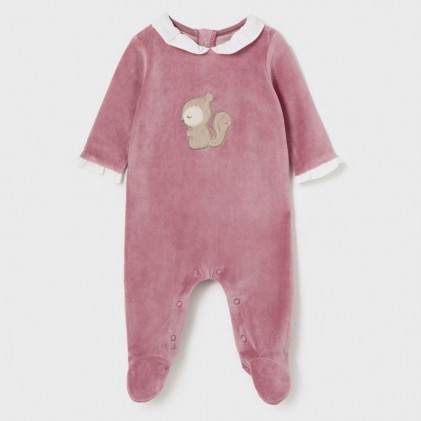 Velvet bodysuit Dark Pink Squirrel