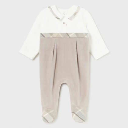 Baby bodysuit Velour Grey mayoral