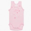 Baby Bodysuits sleeveless pink bear_2