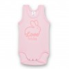 baby bodysuit no sleeve pink Whale_1