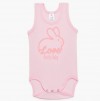 baby bodysuit no sleeve pink Whale_2