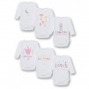 pretty baby Long sleeve onesie 6 pack white_1