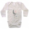 pretty baby Long sleeve onesie white cat_2