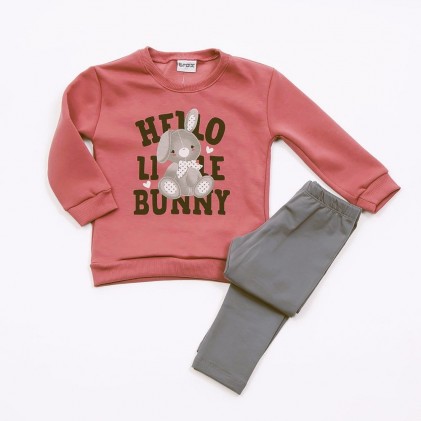 Little Bunny Terracotta Children's Tracksuit