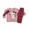 Children's Tracksuit Grey happy cat_1