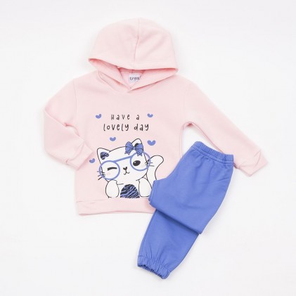 trax Pink Kitten Hoodie for Kids