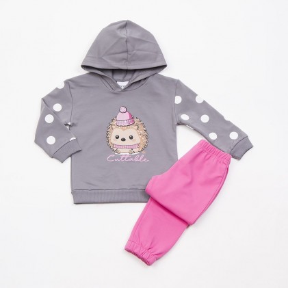 Children's Hoodie Gray Baby Cute