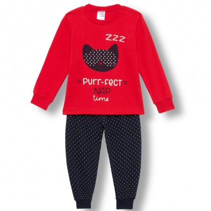 Children's velour pajamas for girls