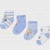 Κάλτσες Βρεφικές Οργανικές Γαλάζια Ελεφαντάκια_1