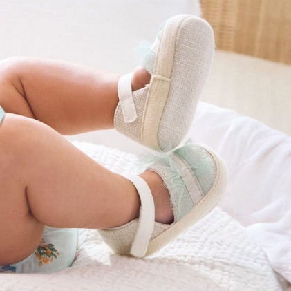 Baby Shoes Espadrilles White