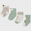 Newborn baby boy Socks mint beige_1