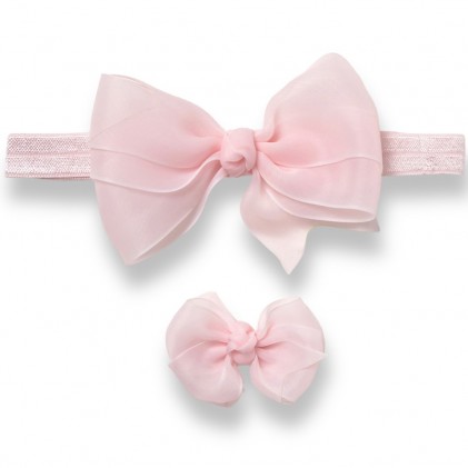 baby hair ribbon pink