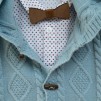 Children's Set With Jacket And Bow Tie Aqua & brown_3