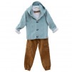 Children's Set With Jacket And Bow Tie Aqua & brown_1