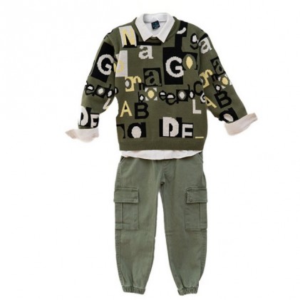 Children's clothing set Olive