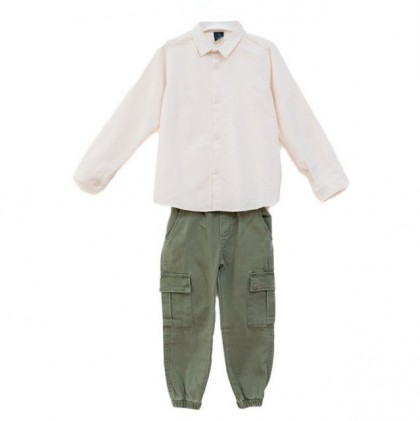 Children's clothing set Olive