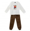 Children's Clothing Set Beige Brown_3