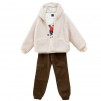 Children's Clothing Set Beige Brown_1