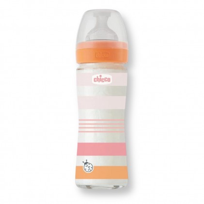 Chicco Perfect 5 Pink Glass Baby Bottle